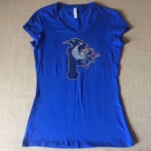 EJEL Pittsburgh Penguins T-shirt with rhinestones.